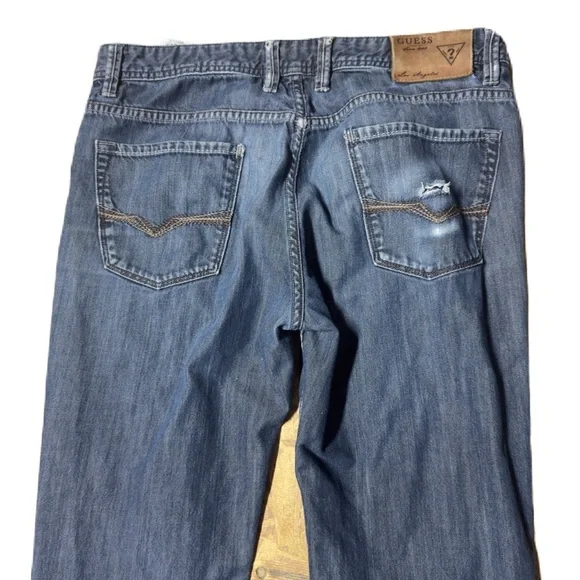 Guess Rebel•Regular Straight Men’s Jeans Size 33x32 - Picture 4 of 6
